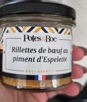 Rillettes de bœuf piment esperluette Potes et Boc