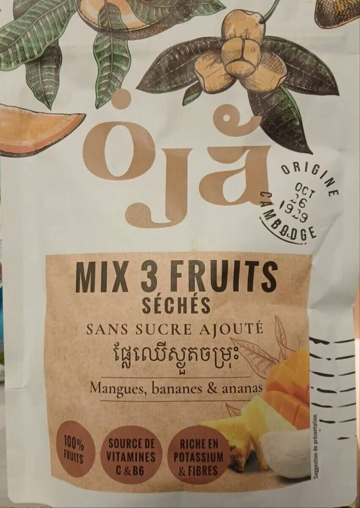 Mix 3 fruits séchés