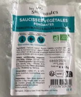 SAUCISSES VÉGÉTALES FONDANTES HARICOTS BLANCS & ALGUES BRETONNES