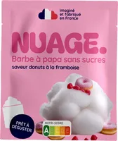 Barbe à papa sans sucres saveur donuts à la framboise
