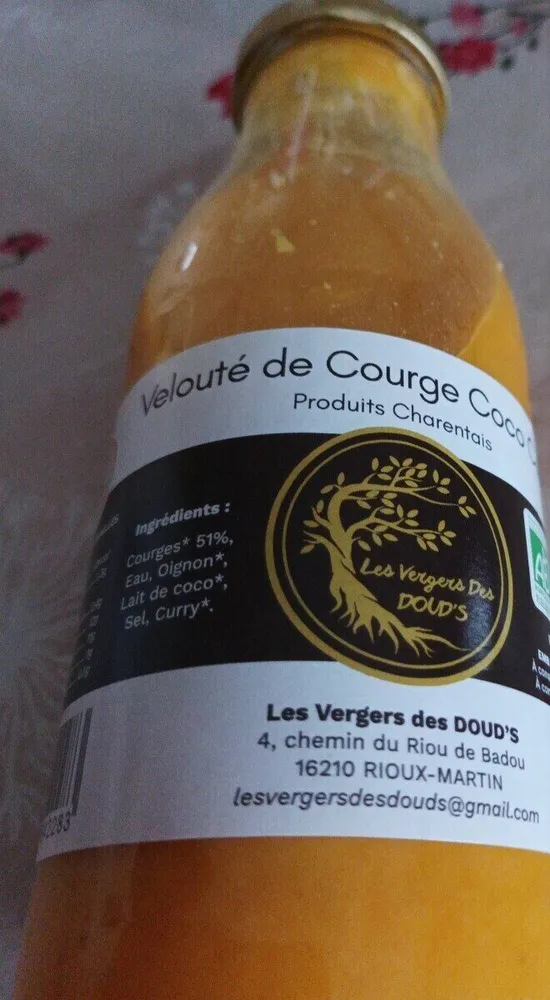 Velouté de courge, coco, curry