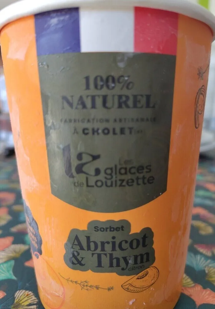 Sorbet abricot thym
