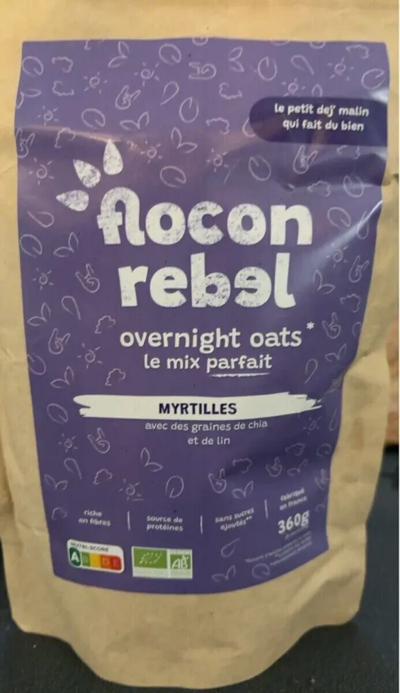 Overnights oats myrtilles