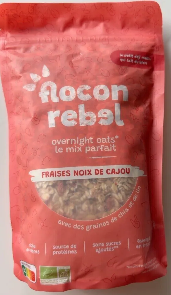 Overnight Oats Fraises Noix De Cajou