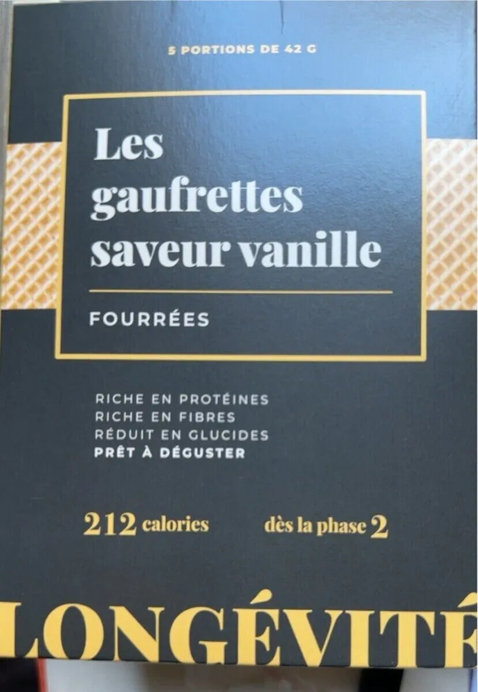 Gaufrettes saveur vanille