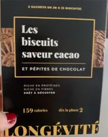 Biscuits saveur chocolat