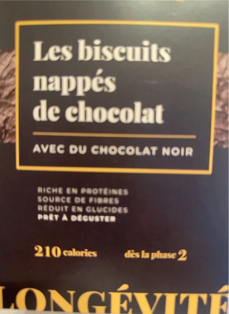 Biscuits nappés chocolat