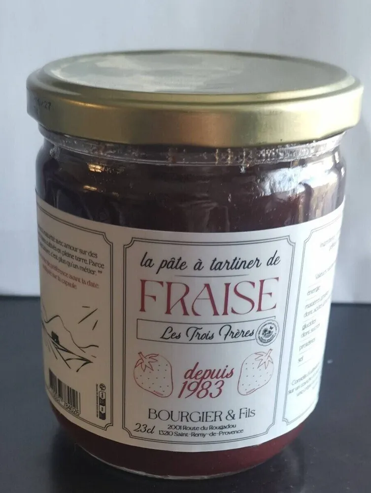 La pâte à tartiner de fraise