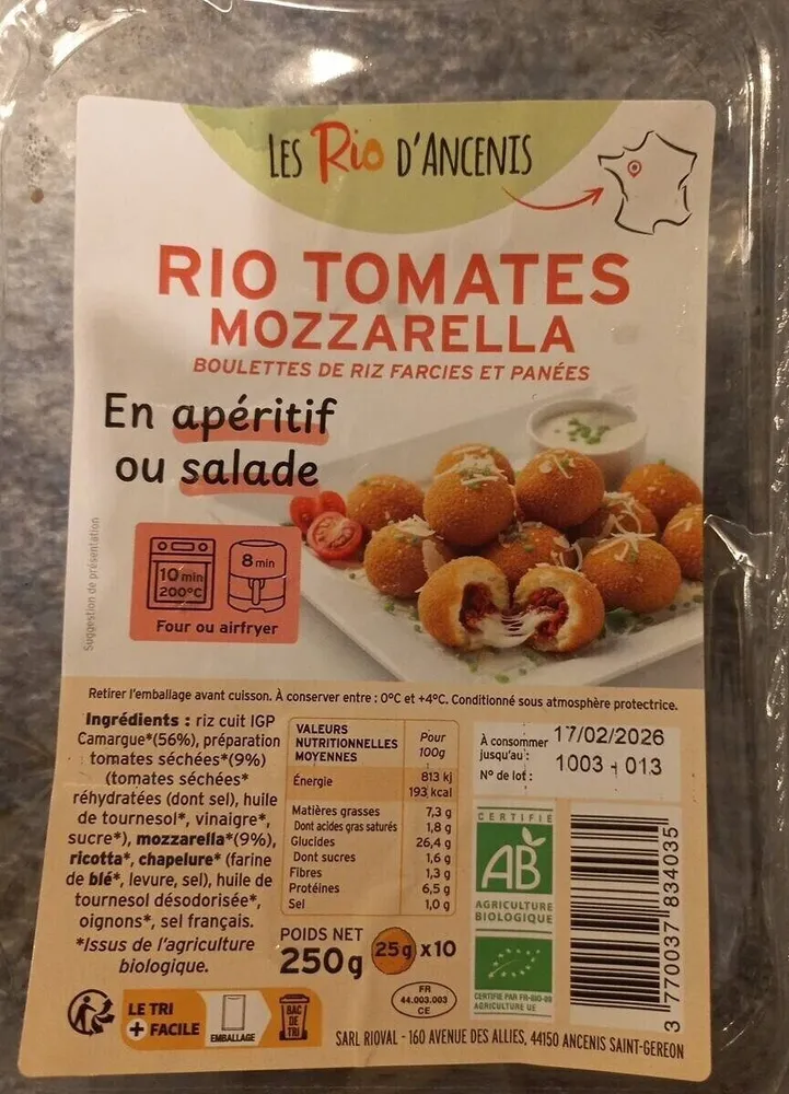 RIO TOMATES MOZZARELLA