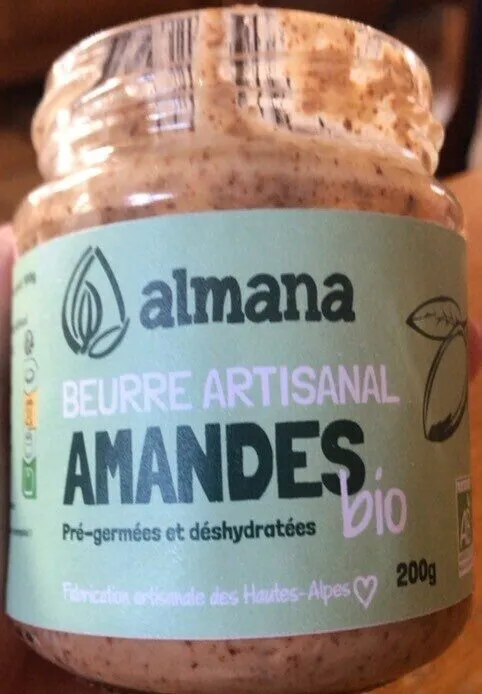 Beurre artisanal amandes pré germées bio
