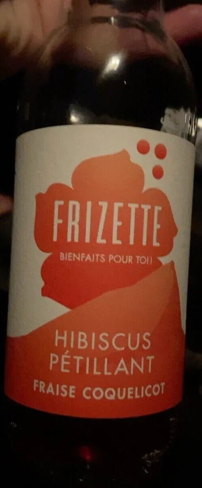 Petillant sans alcool Hibiscus fraise coquelicot