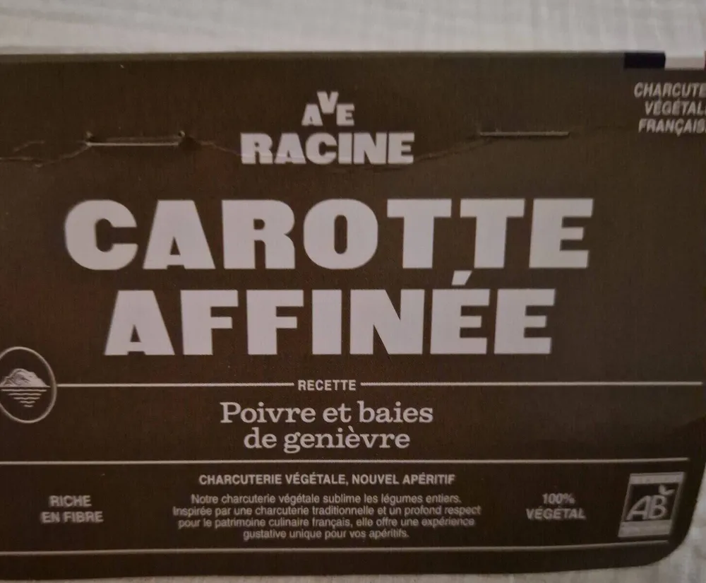 CAROTTE AFFINÉE