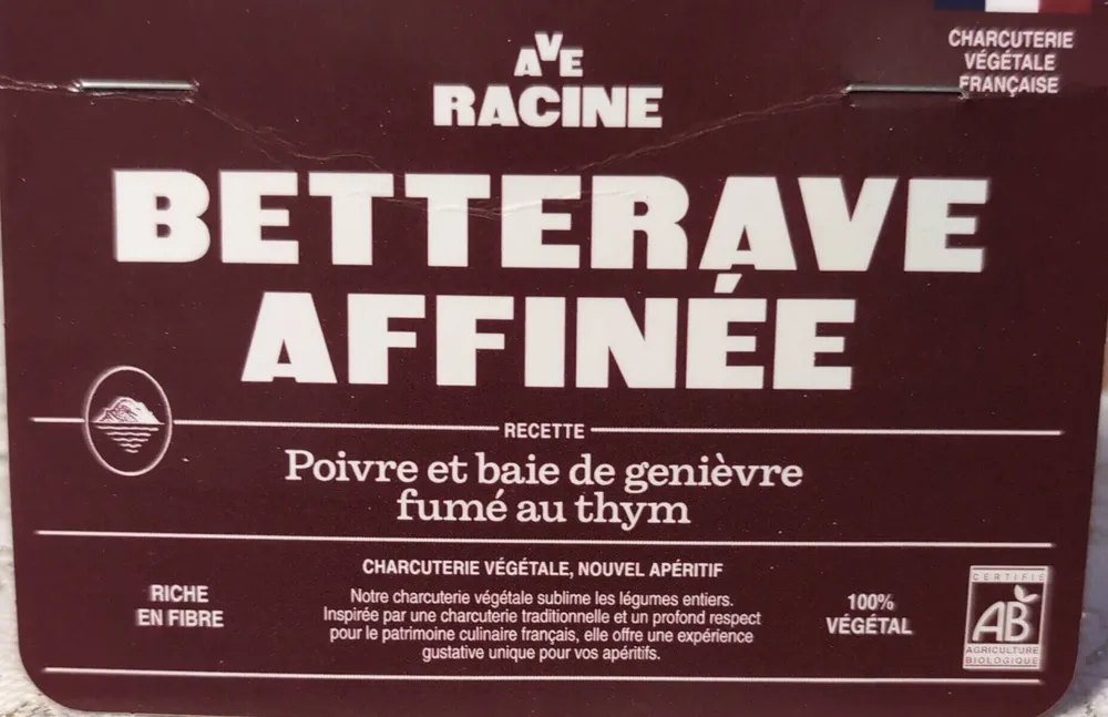 BETTERAVE AFFINÉE