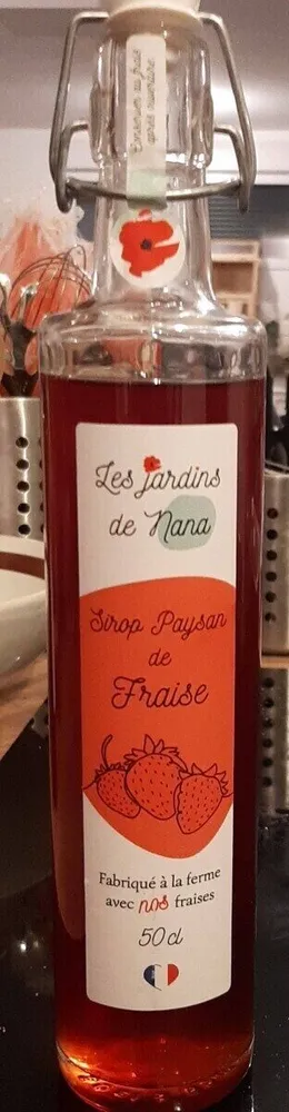 Sirop paysan de fraise