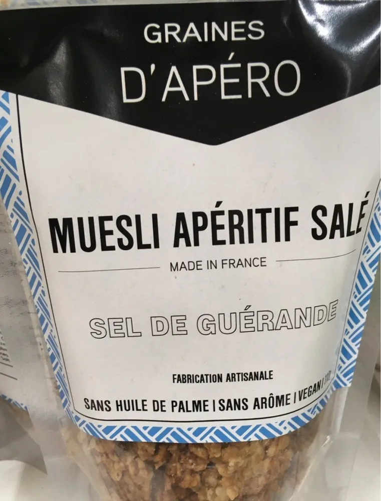Muesli apéritif salé