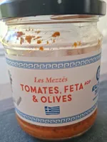 Tomates, fêta et olives