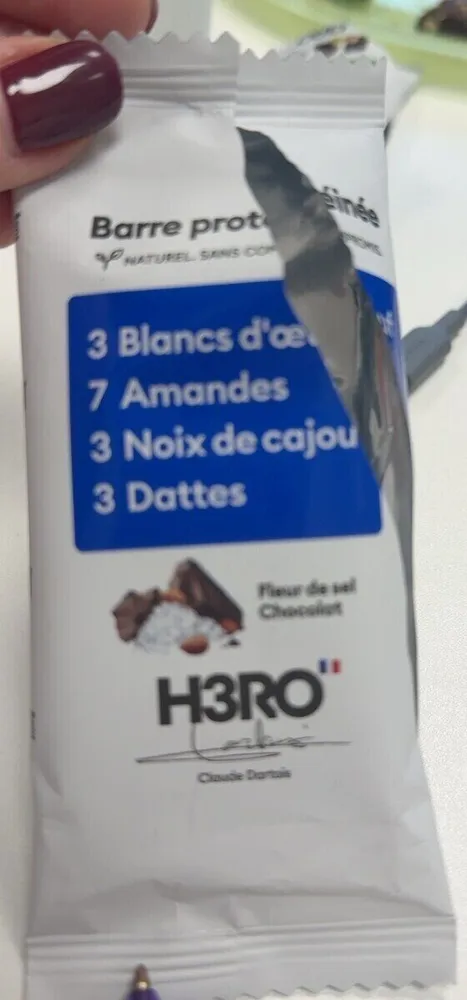 Barre proteinee fleur de sel