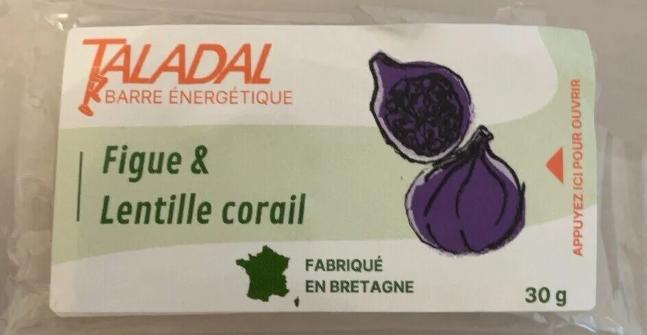 Barre énergétique Figue & Lentille corail