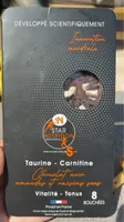 Chocolat noir amandes et raisins secs au taurine et carnitine