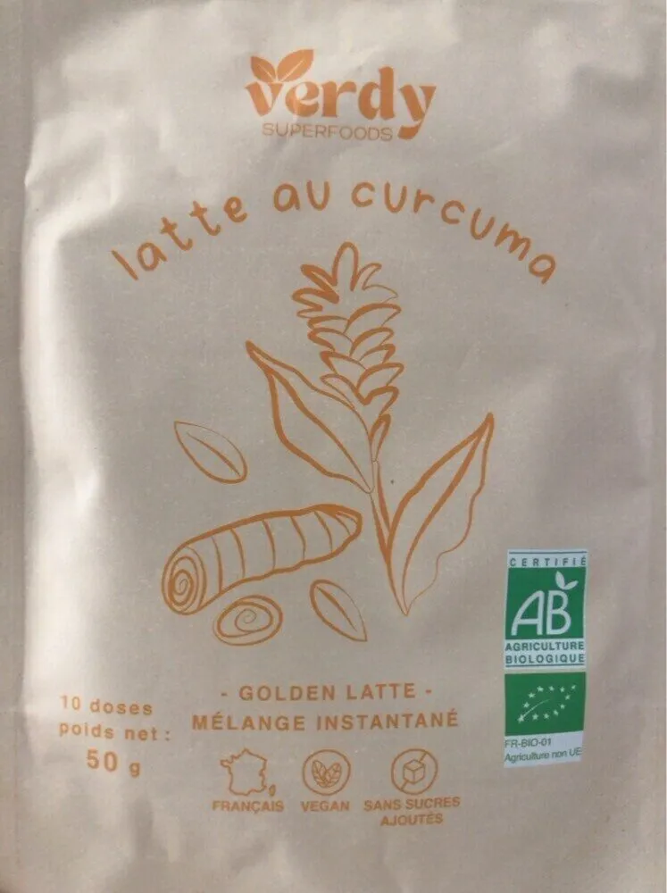 Latte au curcuma