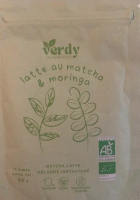 Latte au matcha et moringa