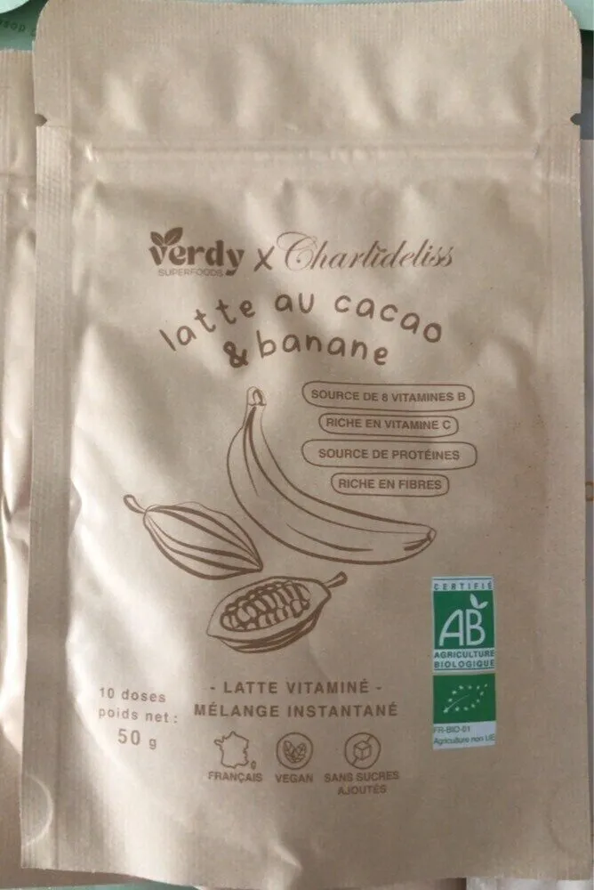 Latte au cacao et banane