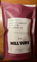 Mill’ours chocolat framboise vanille de Madagascar bio