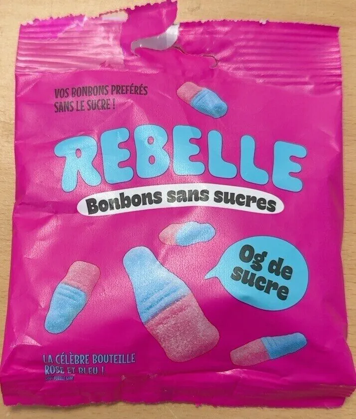Bonbons bouteille rose et bleu