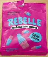 Bonbons bouteille rose et bleu