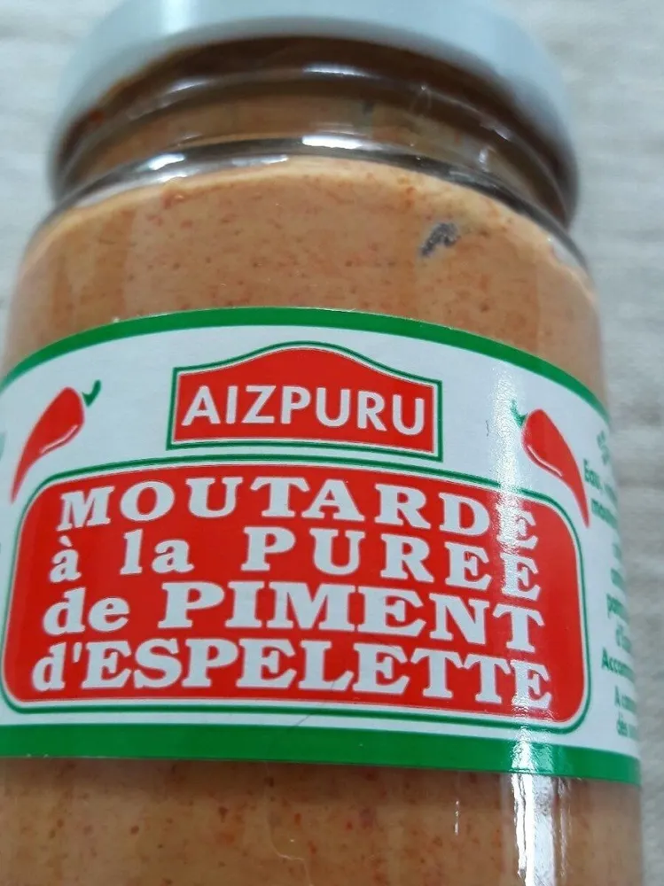 Moutarde à la purée de piment d'Espelette