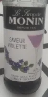 Sirop saveur violette