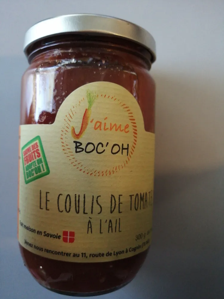 le coulis de tomate à l'ail