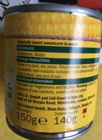 Naturally sweet sweetcorn