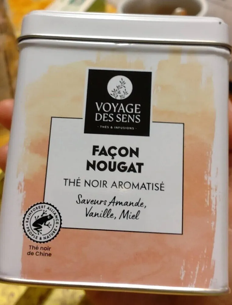 FAÇON NOUGAT THÉ NOIR AROMATISÉ