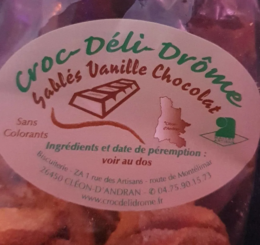 Sables vanille chocolat