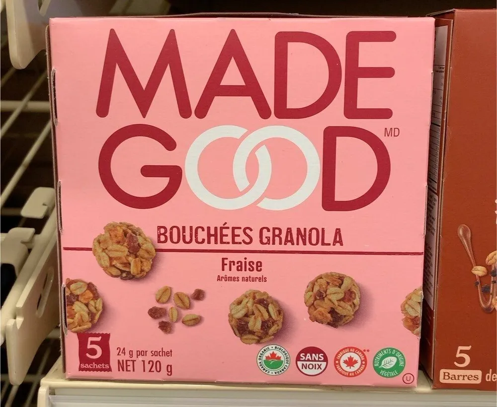 Bouchées granola Fraise