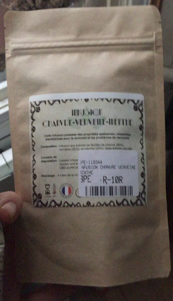 Infusuon chanvre verveine menthe