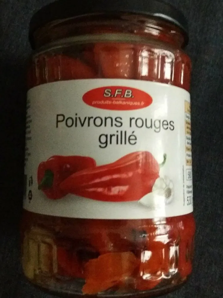 Poivrons rouges grillé