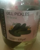 Dill pickles in brine