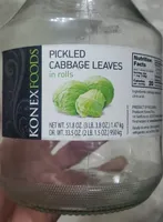 Pickled cabbage leaves