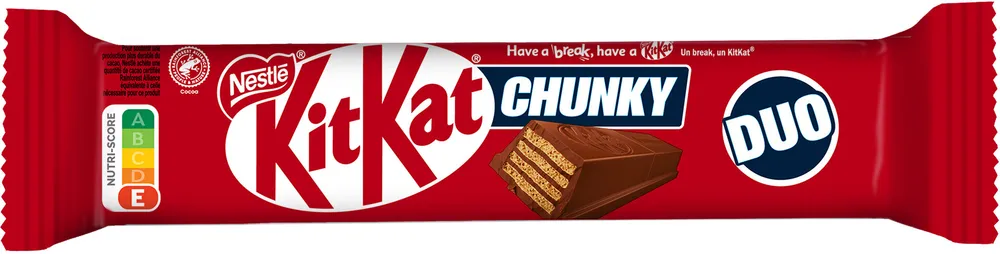 KITKAT Chunky Duo Barre au chocolat au lait, 64g, unitaire