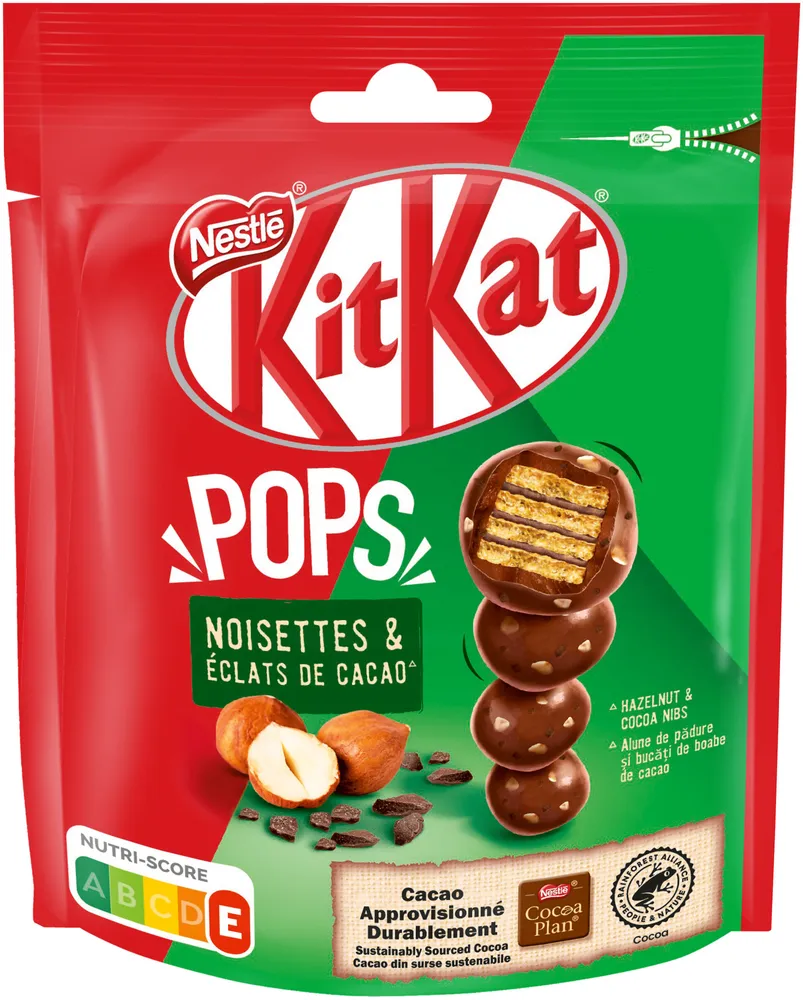 Kitkat pops noisettes & éclats de cacao