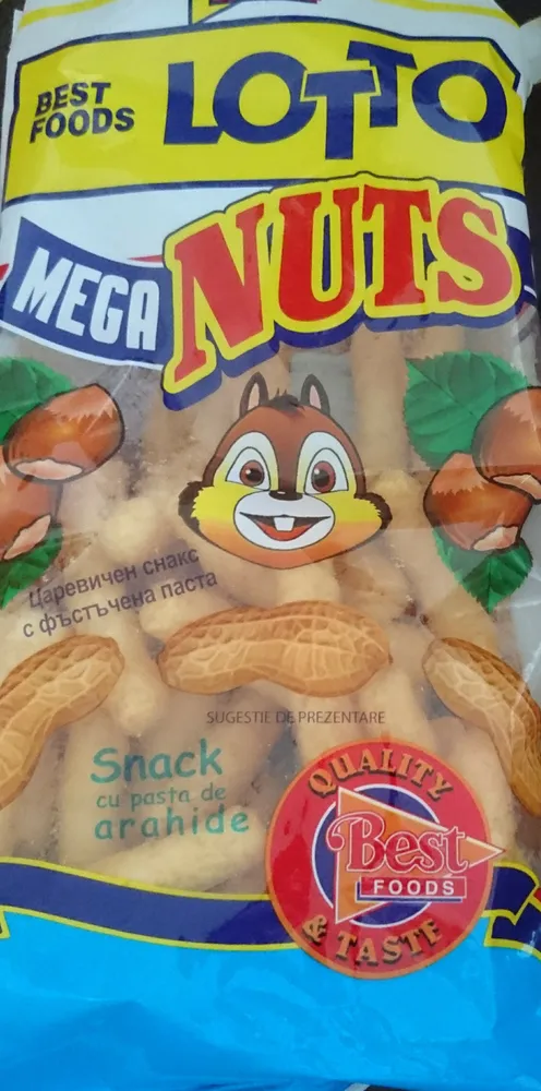 Meg Nuts - царевичен снакс с фъстъчена паста