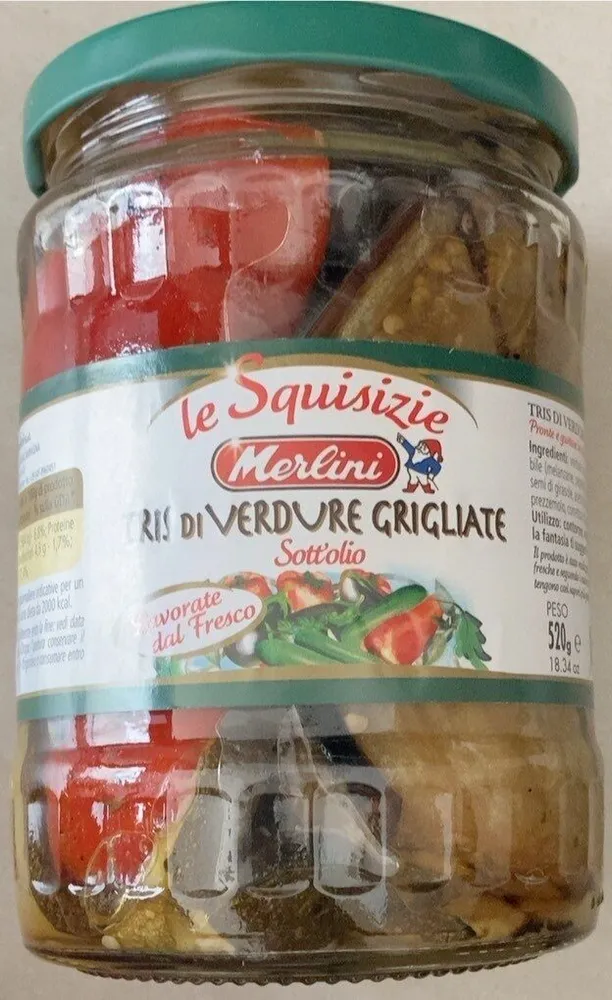 tris di verdure grigliate
