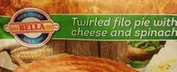Twirled filo pie with cheese and spinach