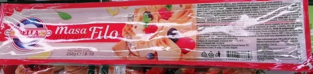 Masa filo