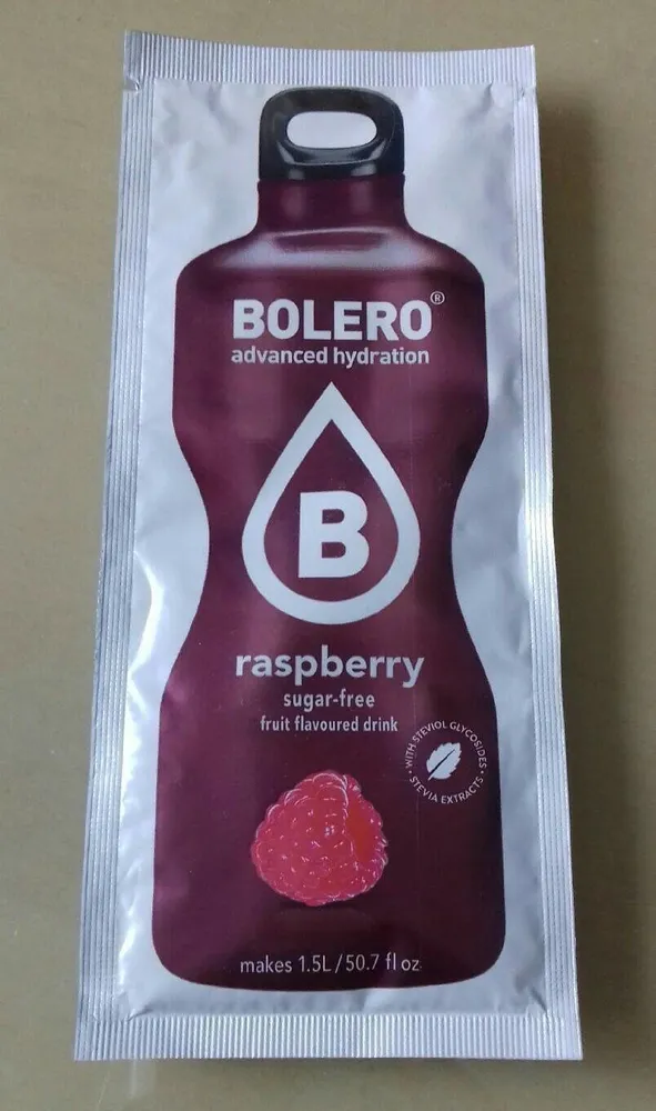 Boisson instantanée avec édulcorants goût framboise