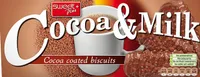 Cocoa and milk biscuits
