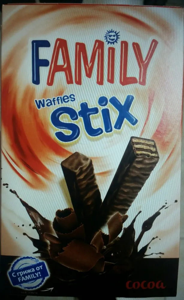 Family waffles stix cocoa