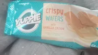 Galleta de barquillo con crema de vainilla